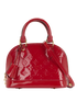Alma BB, &pound;850, Handbags, Red, Patent Leather, Front view